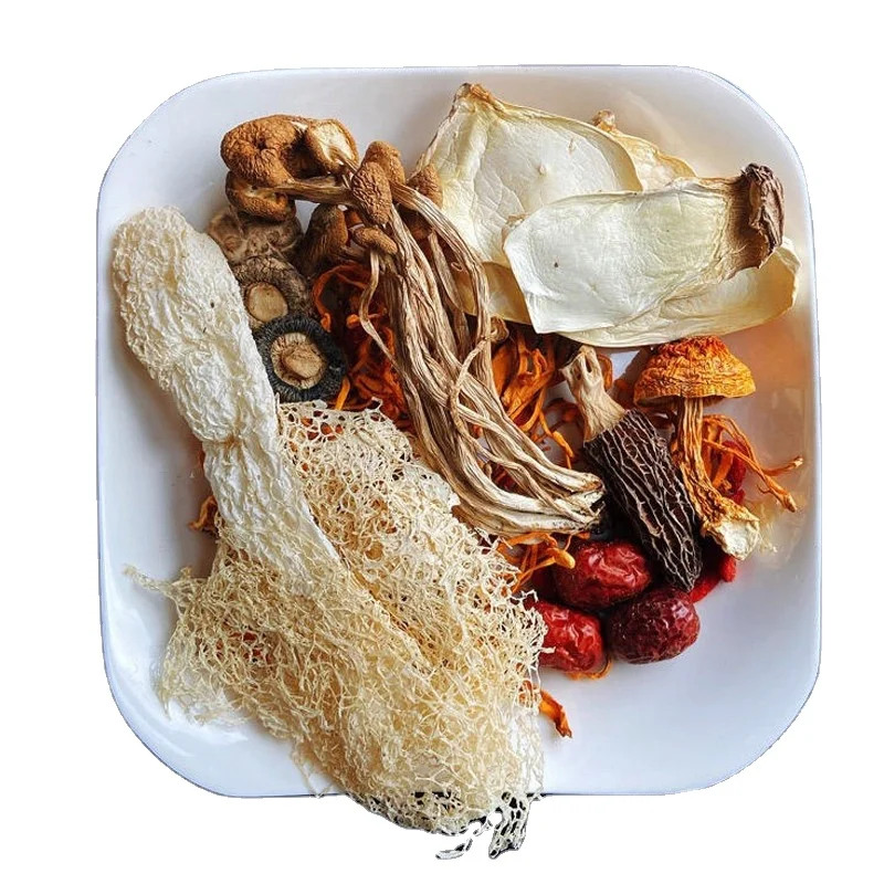 Простота в эксплуатации с приправами супа в домашних пакетах для мгновенного приготовления сухих грибов
