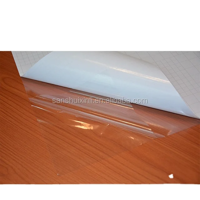 L & B антиусадочная глянцевая прозрачная пленка из ПВХ для холодного ламинирования, Защитная пленка для знаков, этикеток, графики