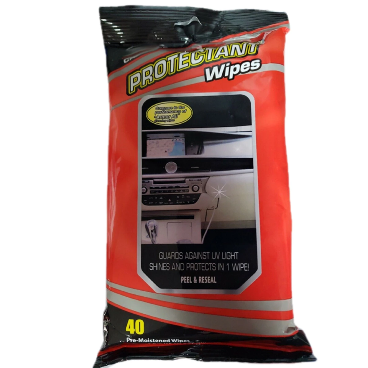 High Quality Cheap Price OEM&ODM Wipes For Car Interior Cleaning Car Care Auto Wipes Protectant Wipes, 40ct