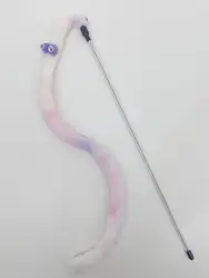 Big Eyes Interactive Cat Toy Plush Funny Kitten Cat Wand Stick With Fluff With Bells