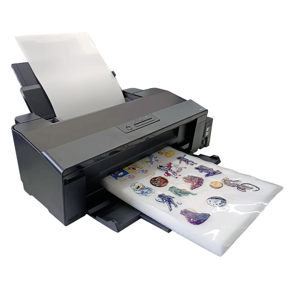 Printing head L1800 digital heat transfer 33cm PET film sheet feeding specialized oven inkjet A3 DTF printer for dark T shirt