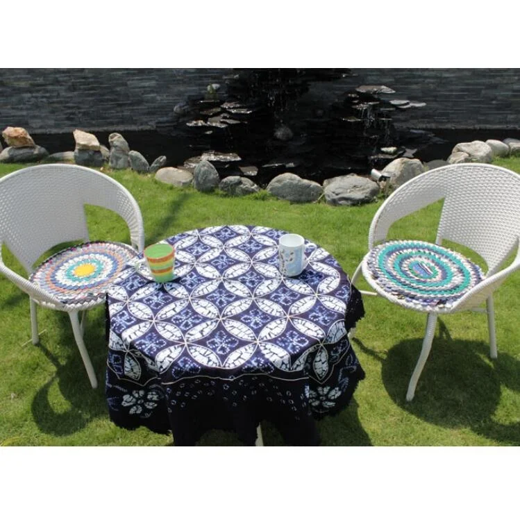Colorful Crochet ethnic style personalized Table Cloth