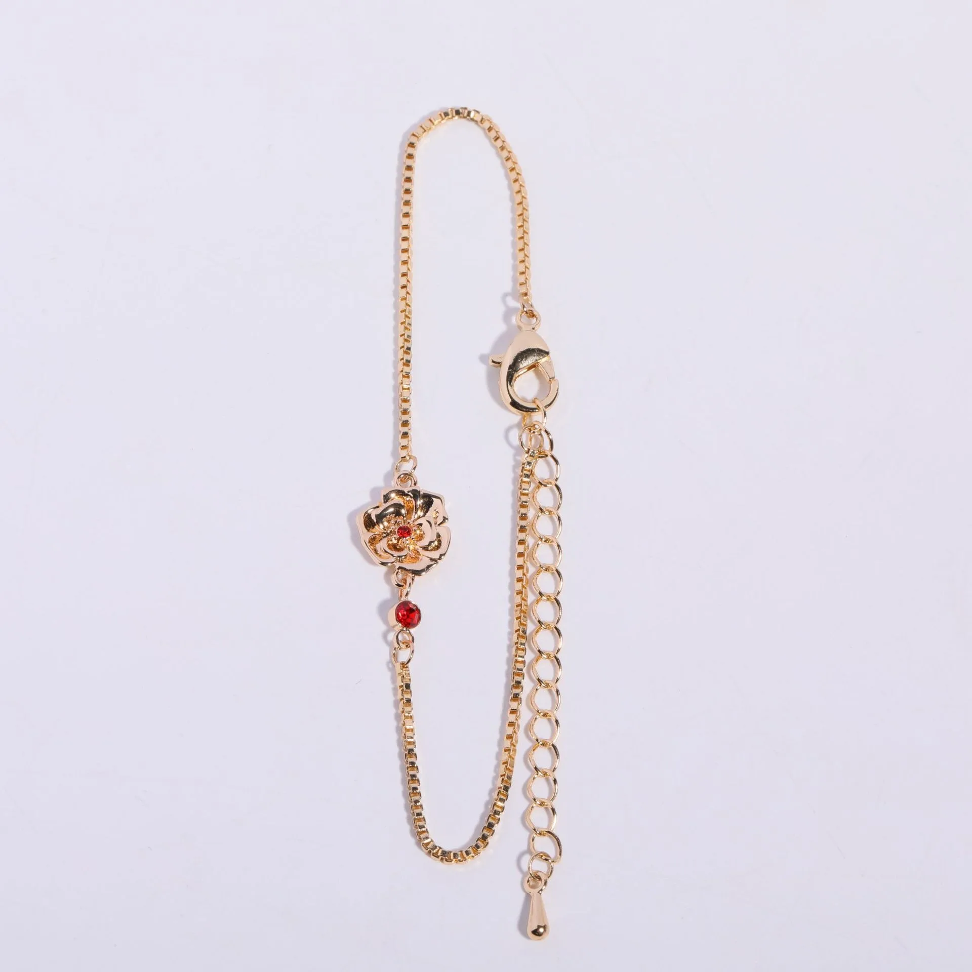 Luxury Jewelry 12 Zodiac 18k Gold Natural Birthstone Flower Charm Pendant Bracelets Necklaces Earrings Set  For Women Girls