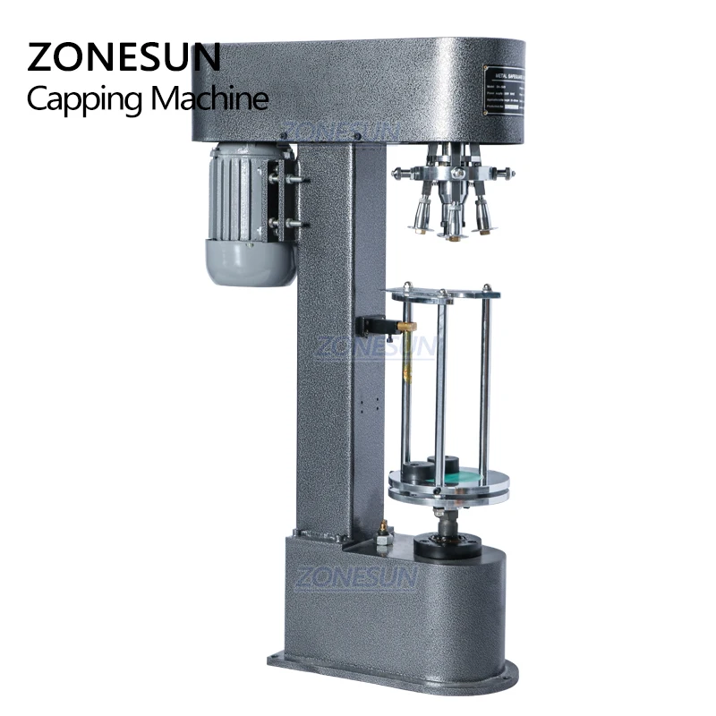 ZONESUN ZS-XG50D полуавтоматическая машина для обжима бутылок вина с металлическим замком и алюминиевой