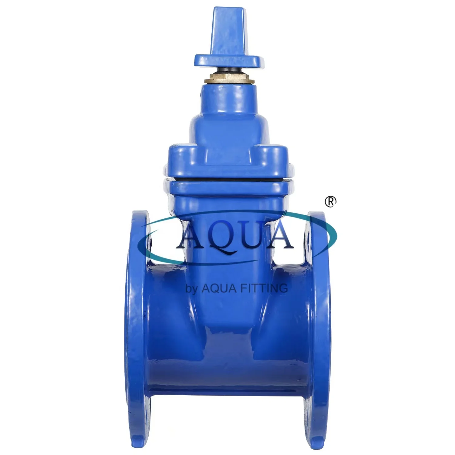 DIN3352 F4/F5 Cast Iron Flanged Resilient Seated Non Rising Stem Water Gate Valve