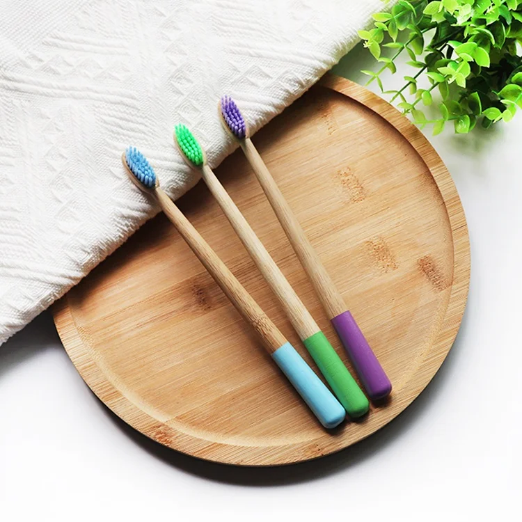 BT-SCV Eco Friendly Bamboo Toothbrush Charcoal Bristles Toothbrush