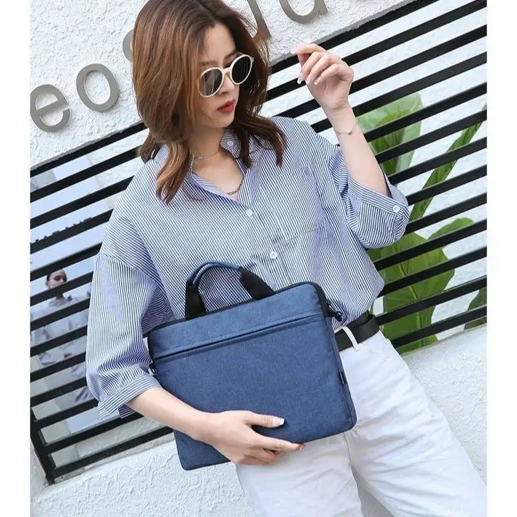 Custom Logo Laptop Shoulder Messenger Bag Notebook Pouch Business Briefcase Computer Handbag Laptop Bag for Macbook Pro Case