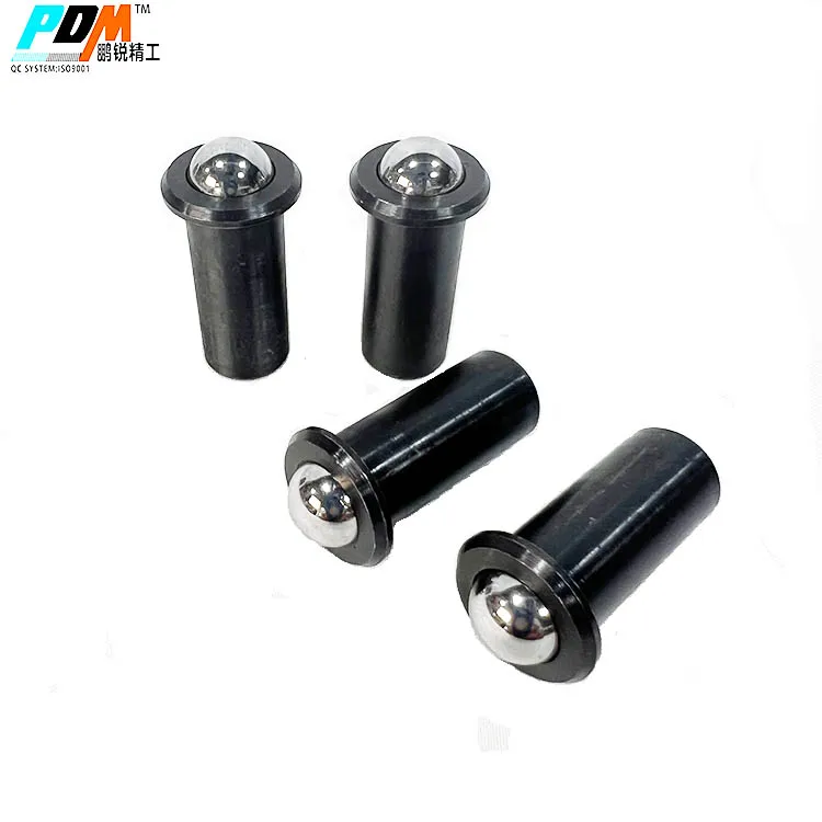Press Fit Ball Plunger with flanges