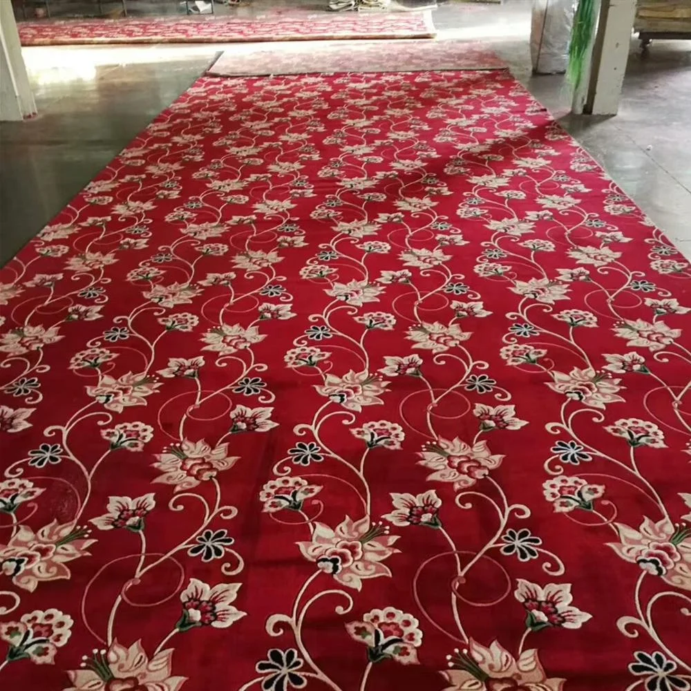 
China Tianjin woven wilton wall to wall carpet for hotel 