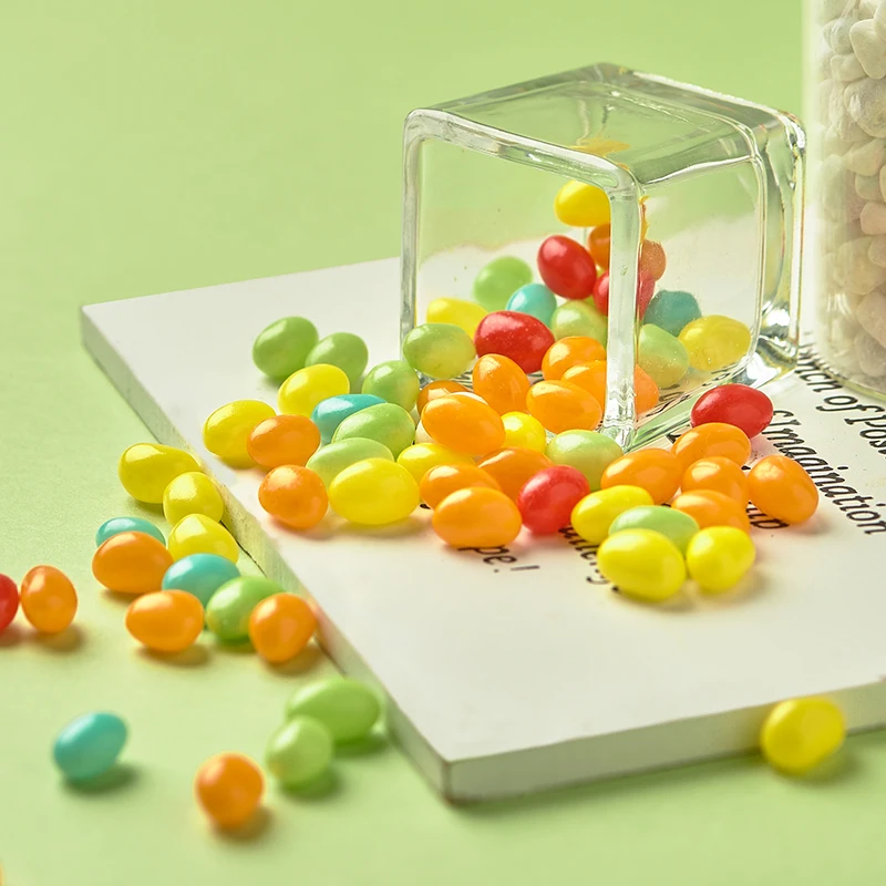 Hot Selling Fruit Flavor Colorful Snacks Halal Bulk Candy Jelly Beans Jelly Fruity Candy wholesale