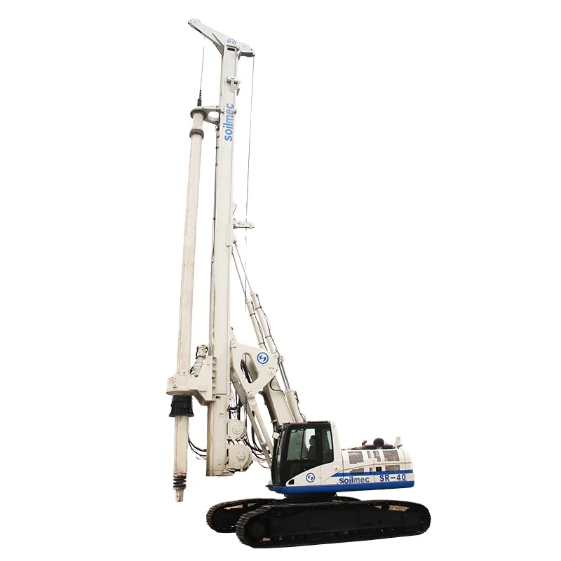 Hot sell second hand rotary drilling rig SOILMEC SR 80C R516 BAUER BG25C IMT AF220 SANYY 280D for sale