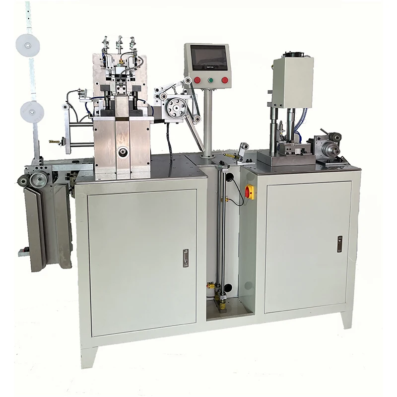 ZYN  invisible zipper gapping & ultrasonic bottom stop machine