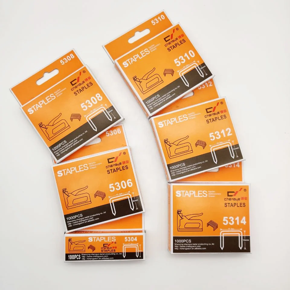 Недорогие плоские скобы U-образной формы длиной 4-14 мм для мебели