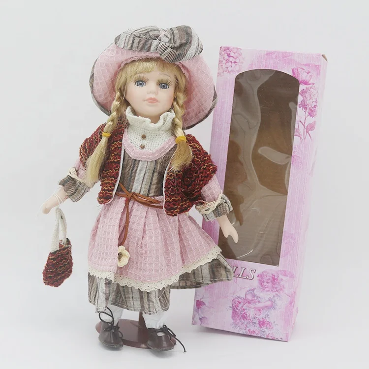 Низкий минимальный заказ красивые элегантные керамические фарфоровые кукольные лица дешевые оптовые головки (упаковка в подарочную коробку)