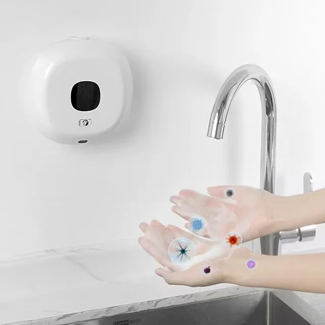 ABS 100% Full Automatic Foam Hand Soap Non-Contact Foam Wall Mounted Full-Automatic Foam Soap Dispenser with Smart Sensor