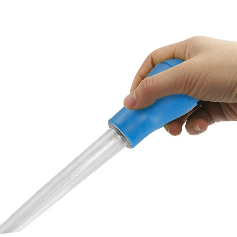 Multi-purpose small fish tank aquarium water changer clean suction device gravel cleaning dropper feeder