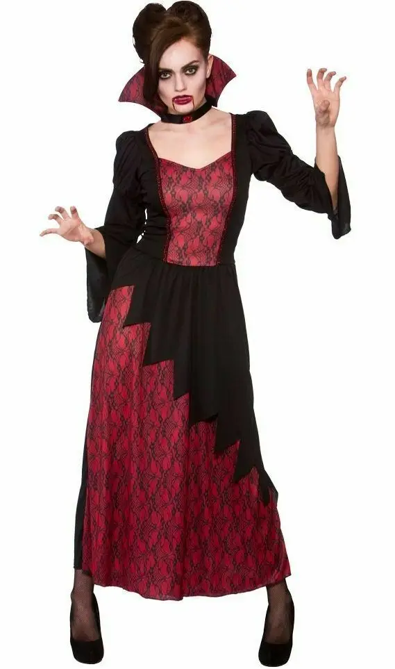 Женский нарядный костюм Vampiress женский вампира на