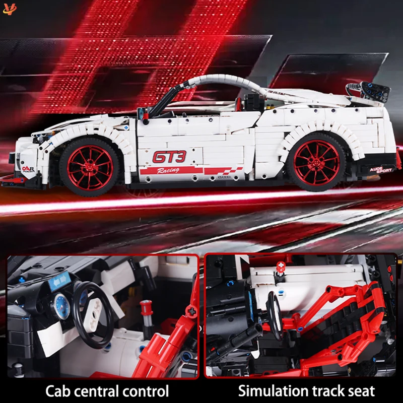 Mould King 13172 Sports Supercar Racing Car 3358pcs Model Car Bricks Toy Sets Model Building Blocks