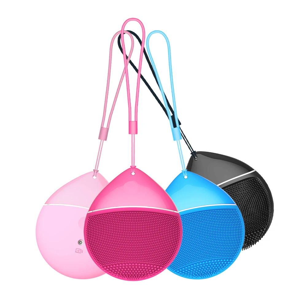 Food grade silicone skin care tool Waterproof cleansing electric face brush electric
