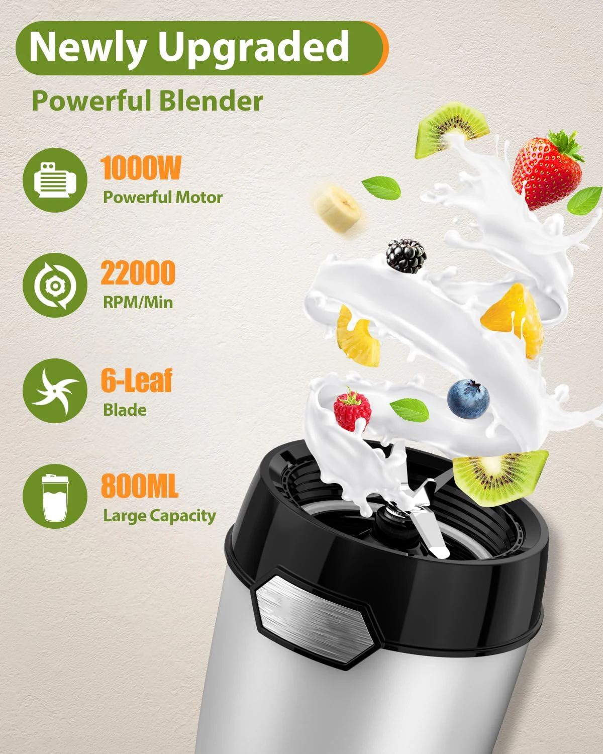 3 in 1 Blender High Quality Portable Blender Plastic Juicer Cup Wholesale for Fruit Baby Food Travel Blender Juicer Cup
