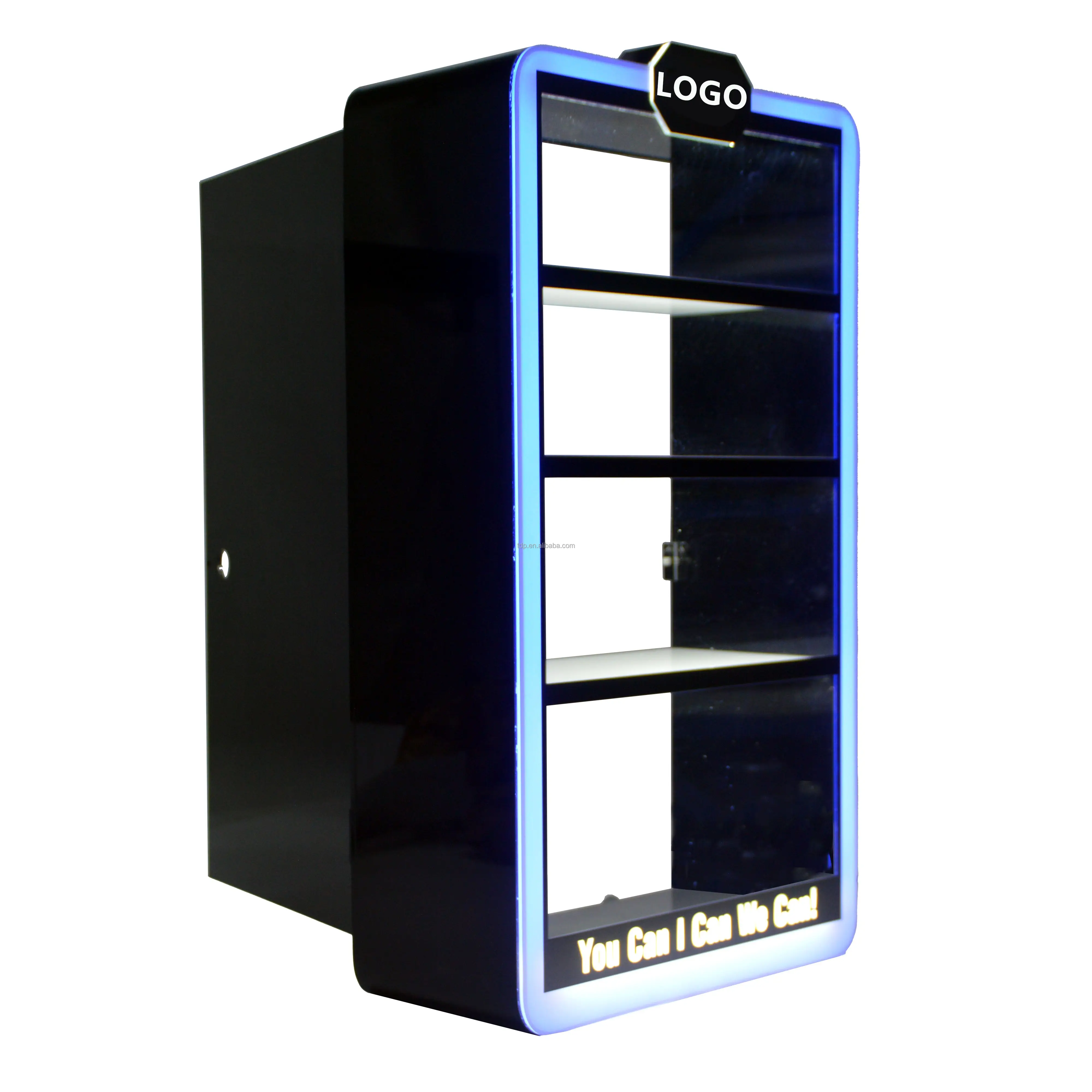 Custom LED lights Acrylic Display Cabinet Retail Smoke Shop POS POP Acrylic Cigarette Display Shelf for Tobacco Shop