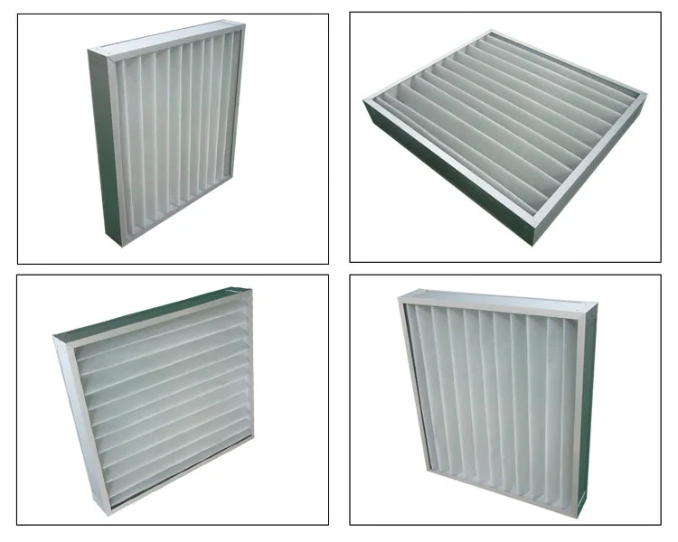 G3 G4 Panel Filter with Synthetic Fiber Aluminum Mesh for  ventilation system