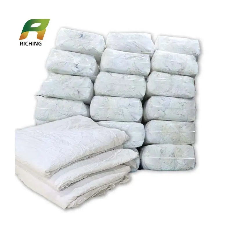 Wholesale Assorted Washed T-Shirts Mutilated Cotton Cleaning Rug Cut Rags for Industrial Use