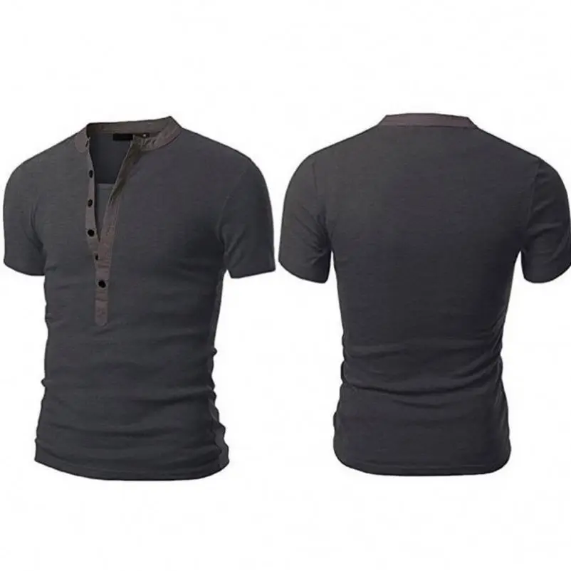 OEM Round collar buttons chest v neck polo t shirts men shirts for men casual casual shirts for men
