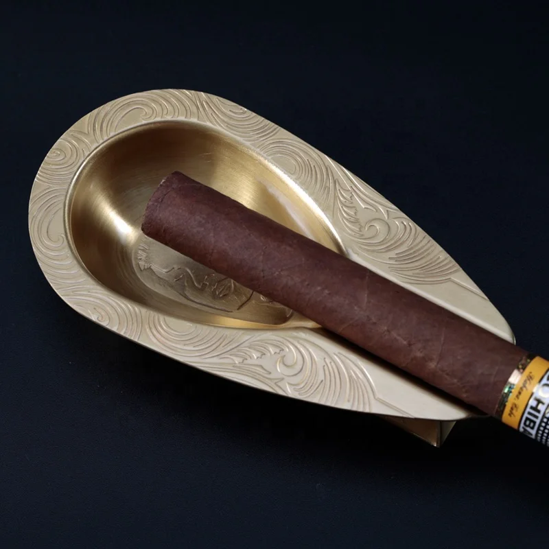 JIFENG JF-TZ225 high-end из золотистого металла сигары набор с Зажигалка для сигар каттером трубки пепельница курительных принадлежностей 4 в 1 сигара подарочный