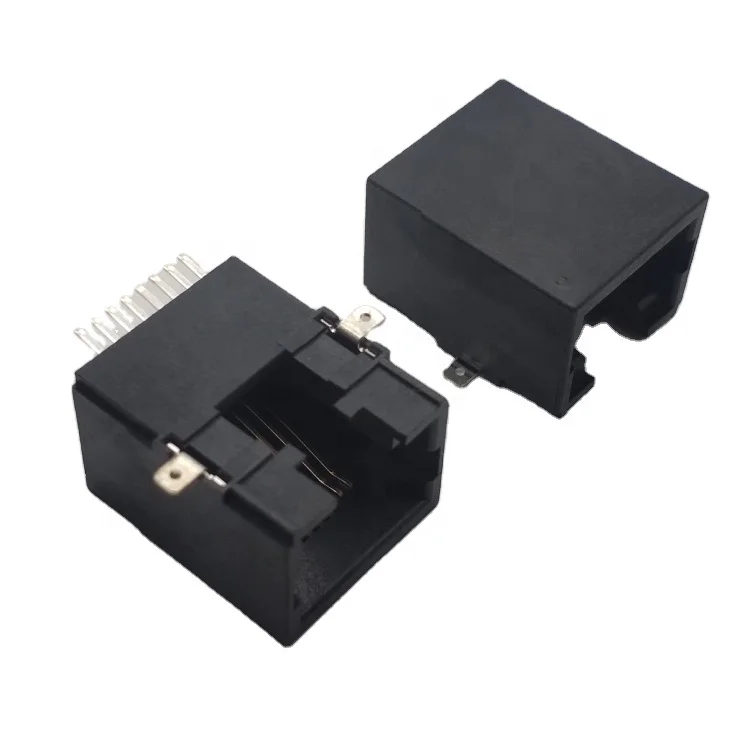 Best Quality Rj45 18.1 Smt All Plastic Connector With External Smt Solder Feet RJ45 Jack Ethernet Connector RJ45 With Magnetics