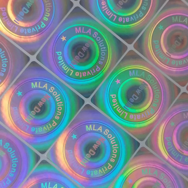 Competitive Price Medicine Holographic Adhesive Stickers Round Custom Labels For Pill Bottle