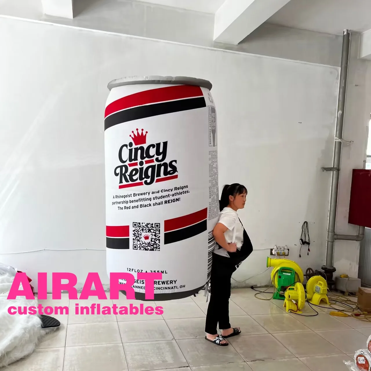 Inflatable ziptop can inflatable pop can inflatable drink can