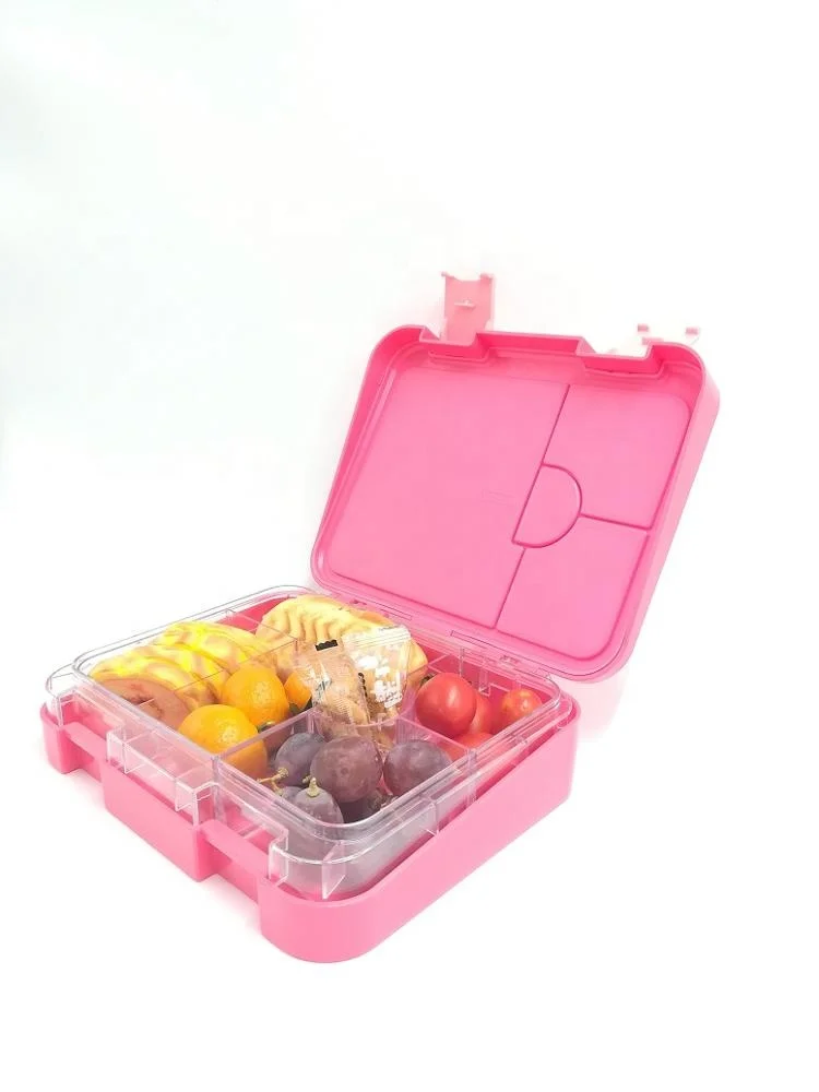Buy Leakproof 4 and 6 Compartment Food Lunch Box Plastic Children Bento Lunch box