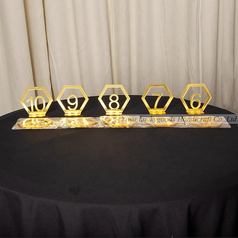 BJ210507-1 Hot Sale Acrylic Welcome Table Sign With Numbers For Wedding Party Event Decoration