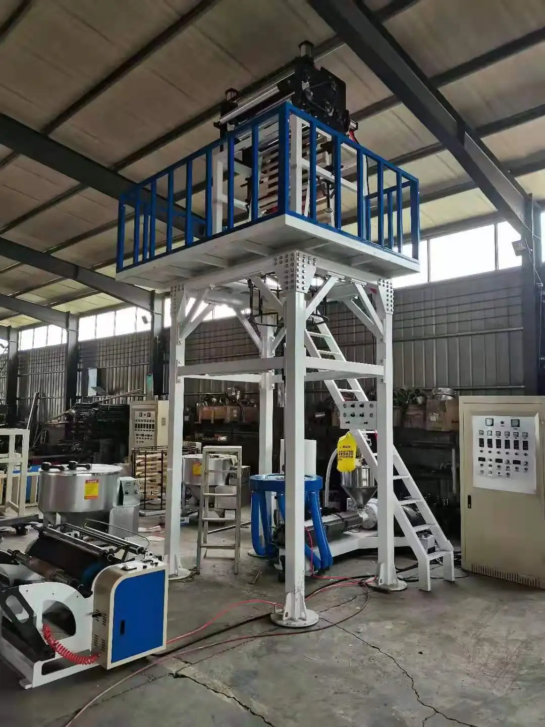 monolayer film blowing machine plastic extruder