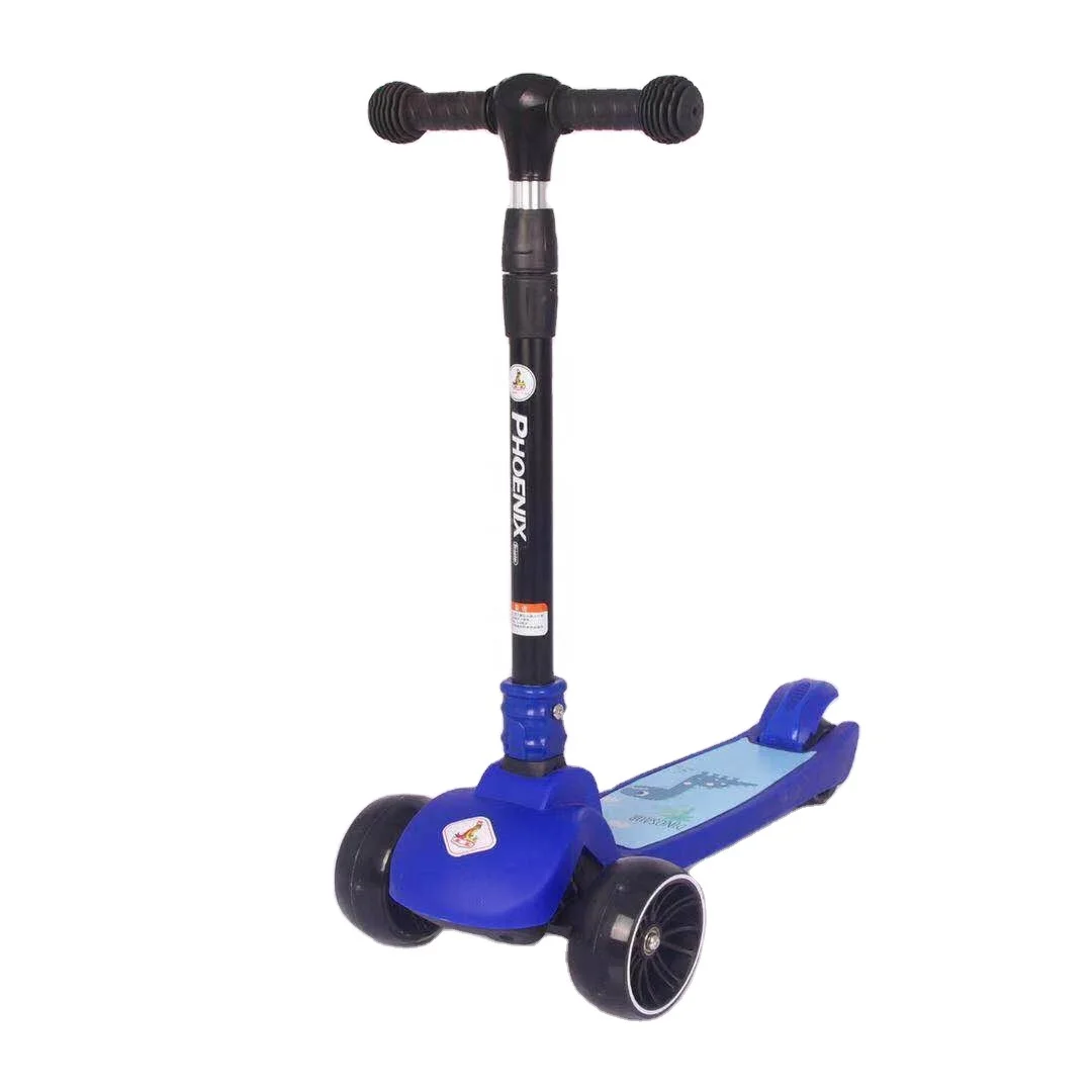 Foldable Kick Scooters for Kids S3 - 4 Adjustable Height Glider Ride 3 Wheel Kick Scooters
