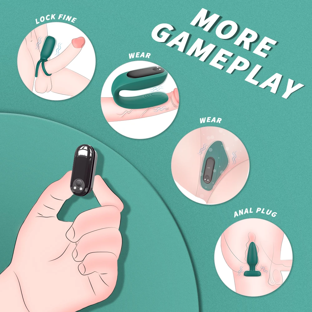 S-HANDE juguetes sexuales para parejas panty Vibrator adult sex toys for couples 4 in 1 Anal Plug Lock Sperm Ring Couple Sex Toy