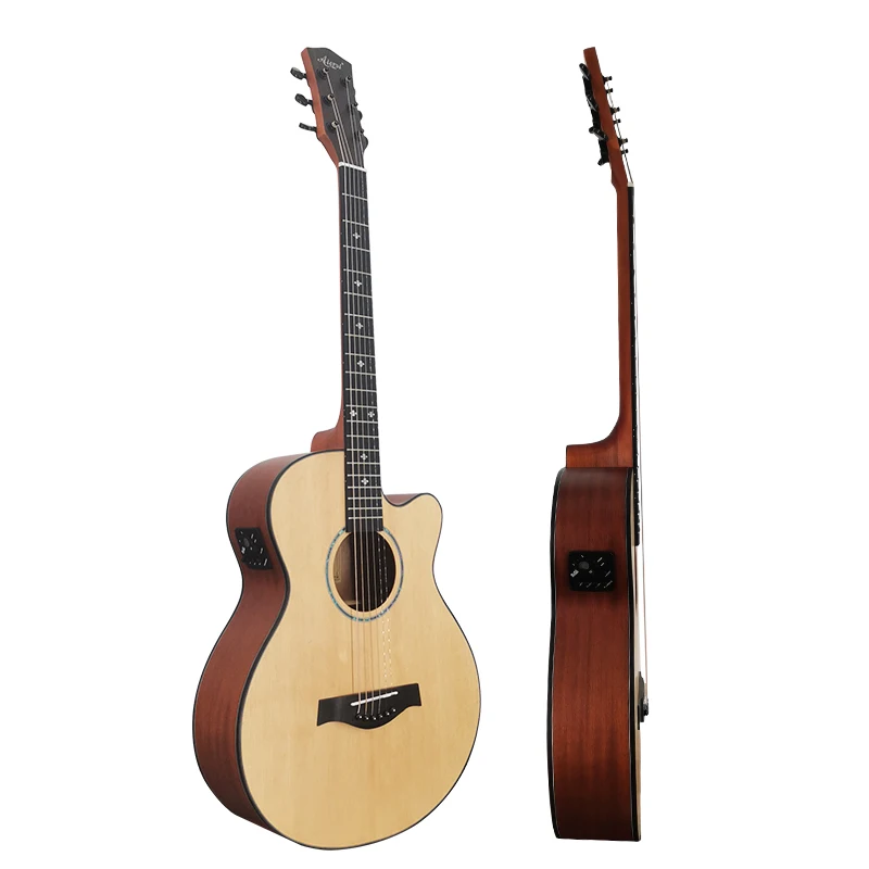 Aiersi factory handmade custom acoustic electric guitar