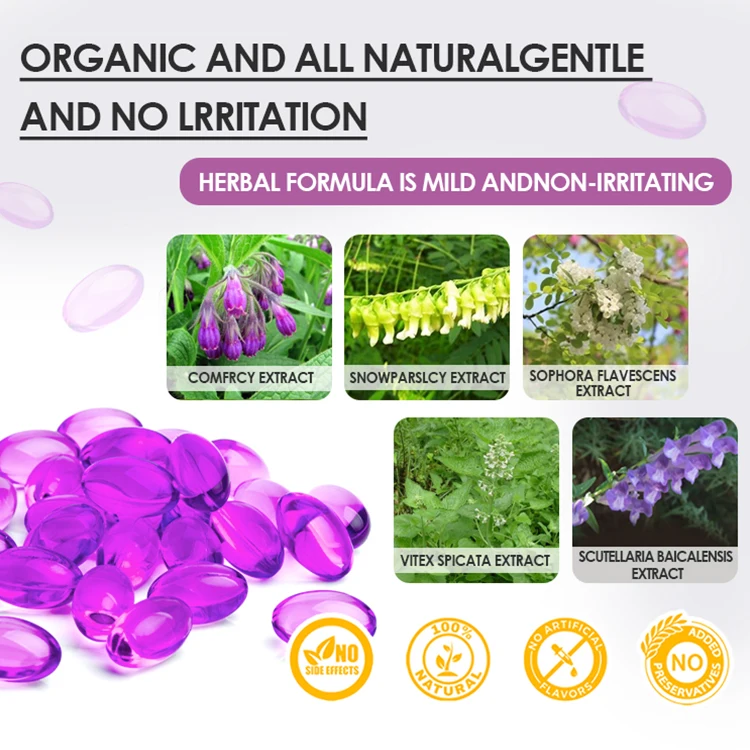 wholesale custom logo Feminine Vagina PH Balance and Tightening Capsule for Women Moist the Dryness Vaginal Golden Capsule