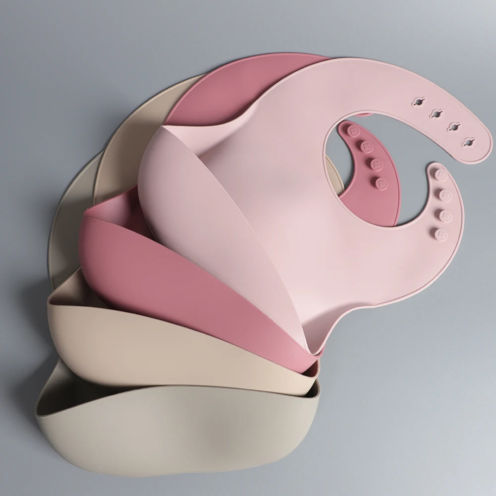 Eversoul ODM Kids Dining Free Baby Feeding Set Bibs Plates Bowls Spoons  Baby Supplies Kids Accessories Silicone Baby Products