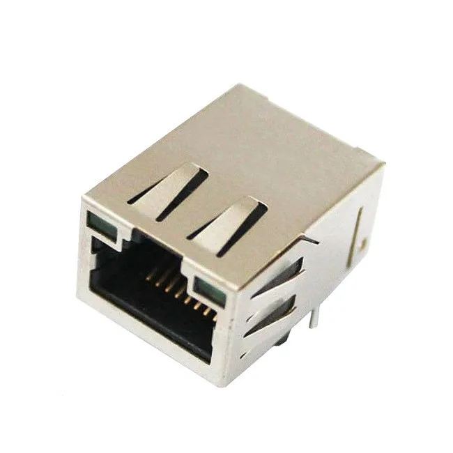 RJ45 Connector 10/100 Base Right Angle contact shape 8pins modular jack 8 pin lighter rj 45