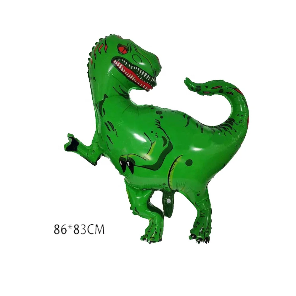 New Inflating Helium Air Party Decoration Small t-rex Long Neck Foil Mylar Aluminum Dinosaur Balloons