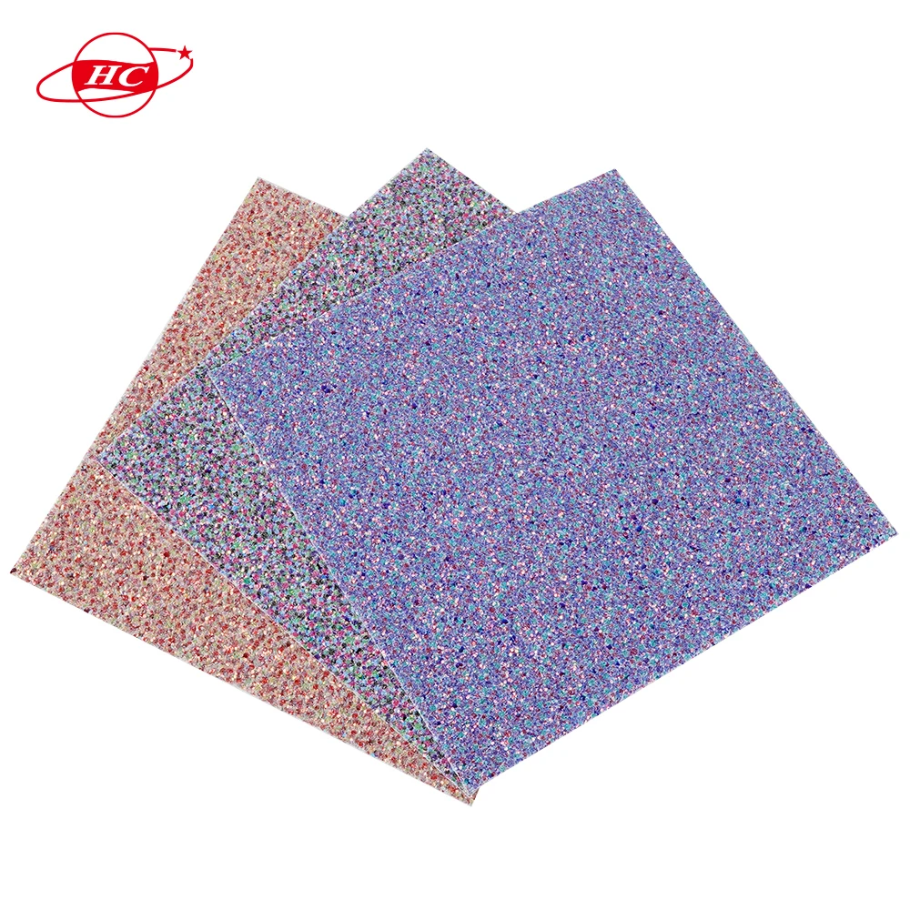 HC Large hexagon pattern PU leather customized 1.2mm new product suitable for shoes, decorations, bags