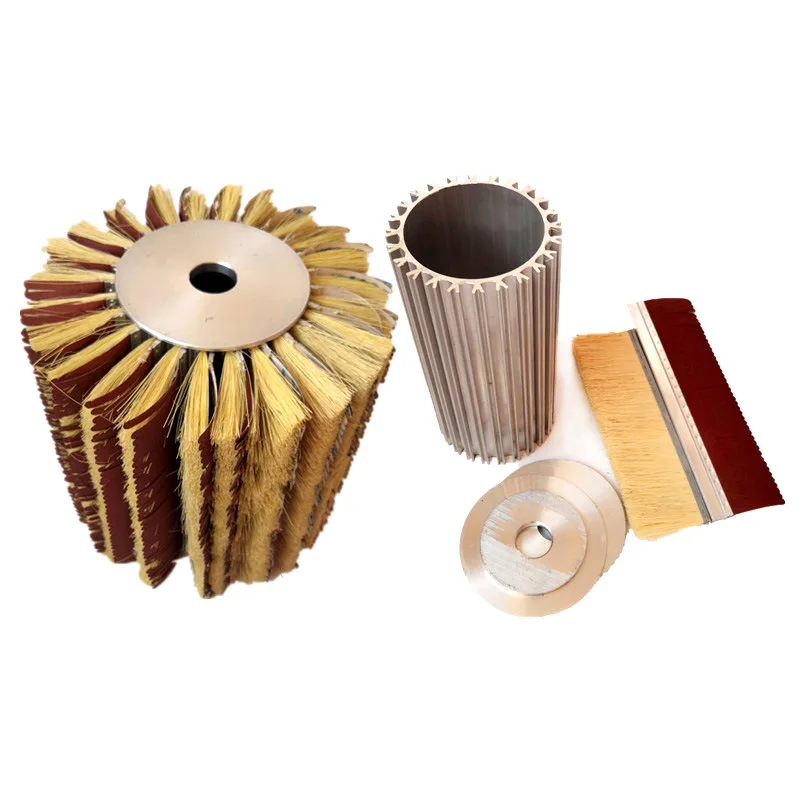 Customized  Sisal Polishing and Sanding Drums Nylon Roller Sisal Hemp Brush for Wood Furniture Polishing