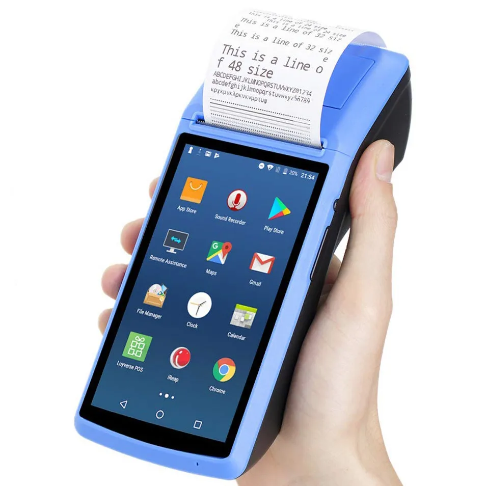  M1 e-Boleta Android сенсорный экран портативный Pos NFC 58 мм Термальный чековый принтер 3G синий зуб WIFI штрих-код точка