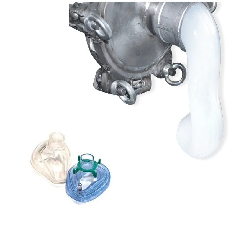 Customized liquid silica gel vacuum mask covers silicone breath gas valve mask respirator rubber products