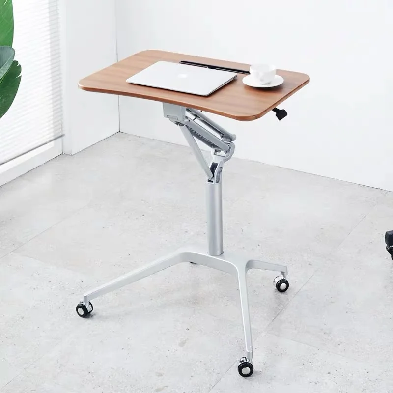 Modern Student desk Study Table Pneumatic Adjustable Height Cover Desk Spring Adjustable Desk Table