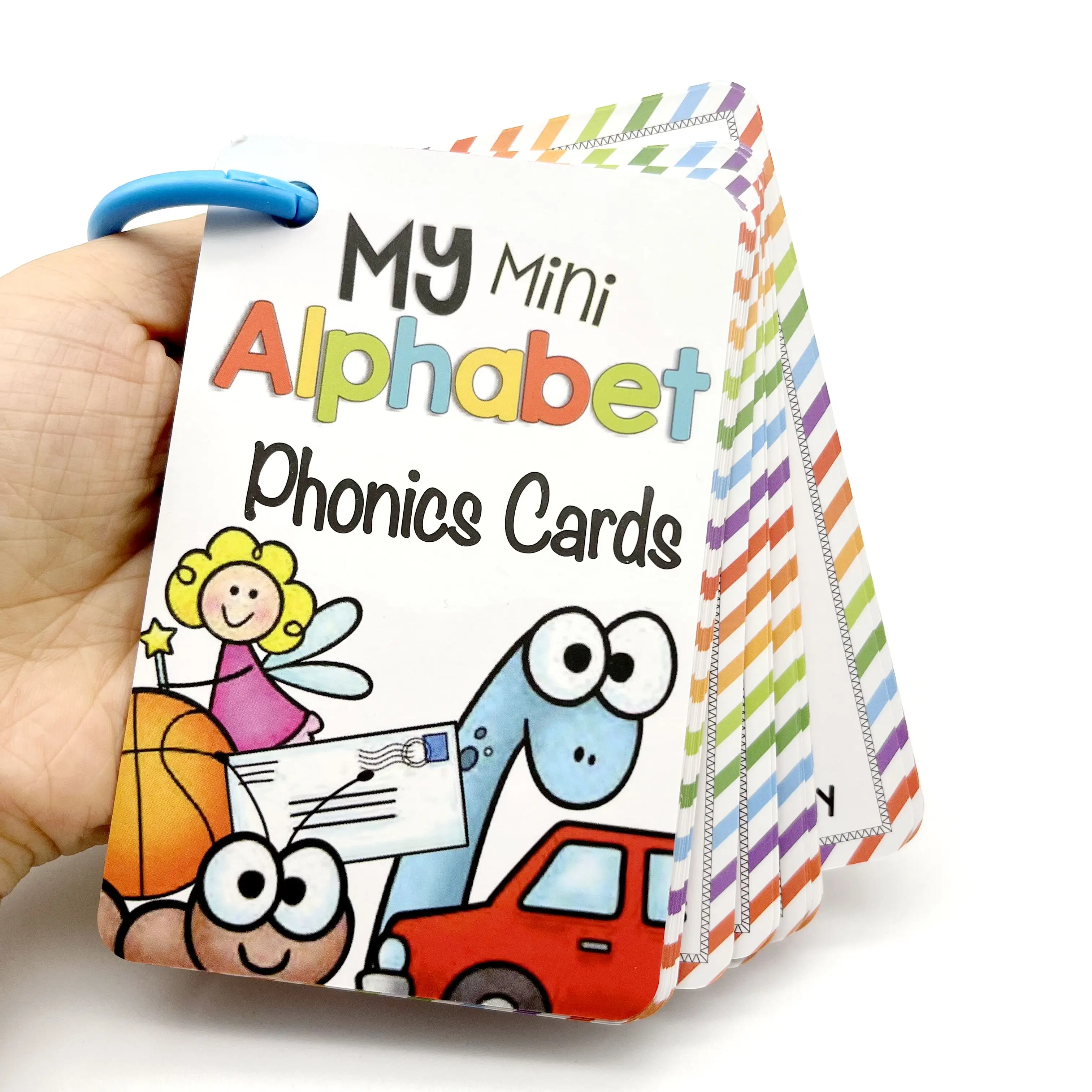 wholesale waterproof montessori alphabet phonics flash cards for kids preschool English enlightenment