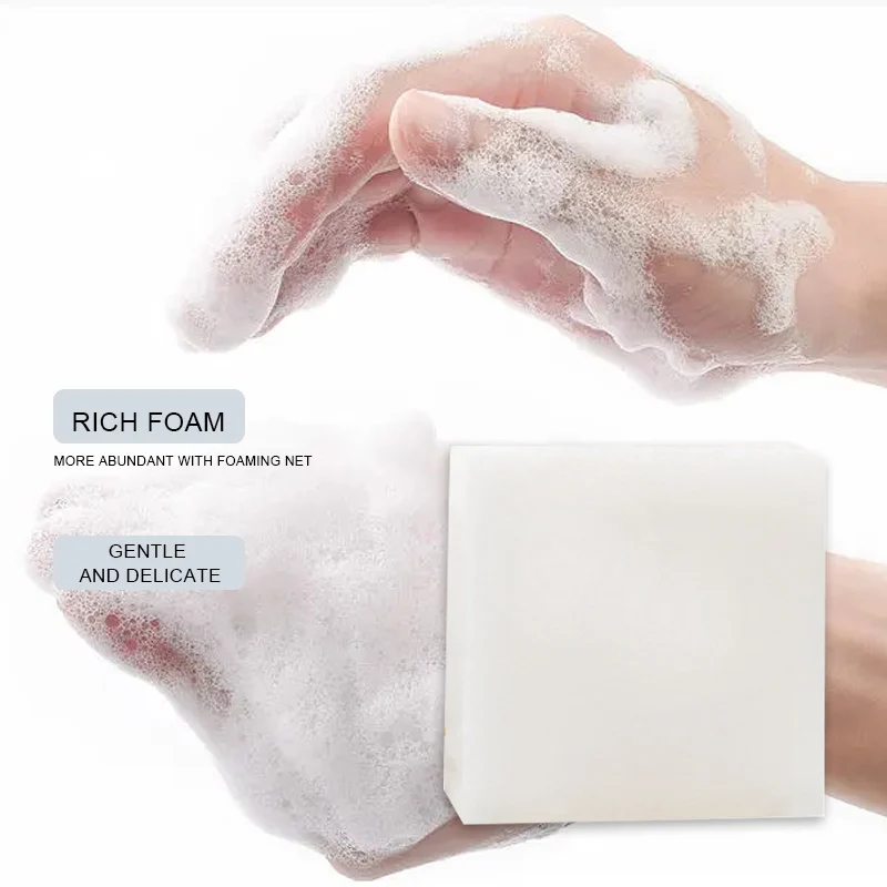 Wholesale Private Label Natural Silk Protein Whitening Brightening Skin Care Handmade Deep Cleansing Goats Milk Soap