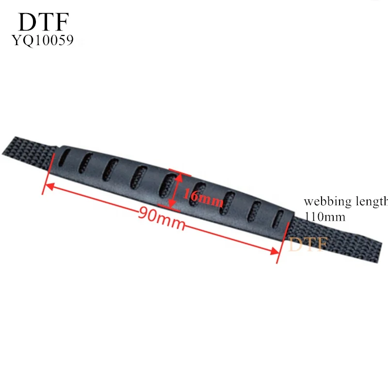 Wholesale custom logo black PVC bag handle plastic handles for bags buckle with high quality handle